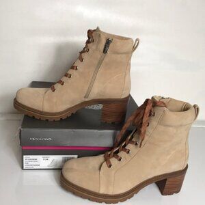 Vince Camuto Gaviana Leather Lace-Up Ankle Boots